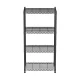 Artiss 4-Tier Adjustable Steel Shelving Unit, 60x35x120cm, 50kg Per Shelf, Garage Storage Rack, Black