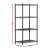 Artiss 4-Tier Adjustable Steel Shelving Unit, 60x35x120cm, 50kg Per Shelf, Garage Storage Rack, Black