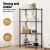 Artiss 4-Tier Adjustable Steel Shelving Unit, 60x35x120cm, 50kg Per Shelf, Garage Storage Rack, Black Artiss 4-Tier Adjustable Steel Shelving Unit, 60x35x120cm, 50kg Per Shelf, Garage Storage Rack, Black