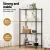 Artiss 4-Tier Adjustable Steel Shelving Unit, 60x35x120cm, 50kg Per Shelf, Garage Storage Rack, Black