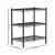 Artiss 3-Tier Adjustable Steel Shelving Unit - 50kg Capacity, Rust-Resistant, V-Mesh Surface, 60x35x70cm, Black