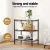 Artiss 3-Tier Adjustable Steel Shelving Unit - 50kg Capacity, Rust-Resistant, V-Mesh Surface, 60x35x70cm, Black