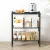 Artiss 3-Tier Adjustable Steel Shelving Unit - 50kg Capacity, Rust-Resistant, V-Mesh Surface, 60x35x70cm, Black