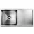 Cefito 87x45CM Stainless Steel Kitchen Sink - Single Bowl, Scratch-Proof, X-Flume Design, Sound-Dampening Pads