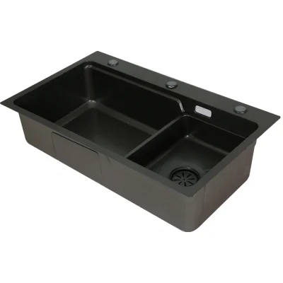 Cefito 75x45CM Kitchen Sink - Stainless Steel Single Bowl, Nano-Coated, Soundproof, Easy Drain, 5-Year Warranty