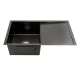 Cefito Kitchen Sink Stainless Steel 75x45cm Black Basin, R10 Corners, Scratch-Proof, Sound-Deadening, Easy Drainage