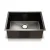 Cefito Kitchen Sink, Stainless Steel Basin, 60x45CM, Black, Nano-Coated, Soundproof, Anti-Bacterial, Easy Drainage