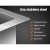 Cefito 44x34cm Stainless Steel Nano Kitchen Sink - Anti-bacterial, Scratch-resistant, Sound-deadening, 5-Year Warranty