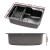 Cefito 61x43CM Stainless Steel Kitchen Sink - Single Bowl, Black, Nano-Coated, R10 Corners, Drain Basket Included