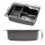 Cefito 61x43CM Stainless Steel Kitchen Sink - Single Bowl, Black, Nano-Coated, R10 Corners, Drain Basket Included