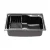 Cefito 61x43CM Stainless Steel Kitchen Sink - Single Bowl, Black, Nano-Coated, R10 Corners, Drain Basket Included