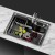 Cefito 61x43CM Stainless Steel Kitchen Sink - Single Bowl, Black, Nano-Coated, R10 Corners, Drain Basket Included