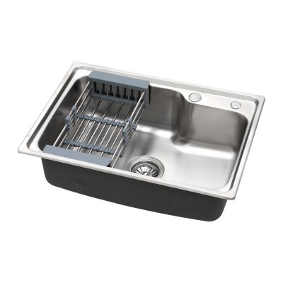 Cefito 61x43CM Stainless Steel Kitchen Sink - Single Bowl, Anti-Condensation, R10 Corners, 5-Year Warranty