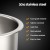 Cefito 43cm Round Stainless Steel Kitchen Sink - Heavy Duty, Satin Finish, Sound-Reducing, Multi-Mount, 5-Year Warranty