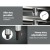 Cefito 1219x610mm Stainless Steel Kitchen Bench with Lockable Wheels, 304 Grade, Adjustable Shelf, Heavy-Duty Worktable