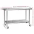 Cefito 1524x610mm Stainless Steel Kitchen Bench with 304 Grade, Adjustable Shelf, Lockable Wheels, Heavy Duty Design Cefito 1524x610mm Stainless Steel Kitchen Bench with 304 Grade, Adjustable Shelf, Lockable Wheels, Heavy Duty Design