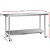 Cefito 1829x610mm Stainless Steel Kitchen Bench with Wheels - Food Grade 304, Adjustable, Heavy Duty, Lockable Castors