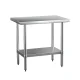 Cefito 910x610mm Stainless Steel Kitchen Work Bench - Commercial Grade 430, Adjustable Shelf & Legs, Easy Assembly