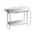 Cefito 1219x610mm Stainless Steel Kitchen Bench with Adjustable Shelving, Robust Steel Legs, and Corrosion Resistance
