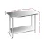 Cefito 1219x610mm Stainless Steel Kitchen Bench with Adjustable Shelving, Robust Steel Legs, and Corrosion Resistance