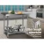 Cefito 1219x610mm Stainless Steel Kitchen Bench with Adjustable Shelving, Robust Steel Legs, and Corrosion Resistance