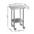 Cefito 61x46cm Stainless Steel Kitchen Work Bench with Wheels, Adjustable Shelf, 430 Graded Steel, Lockable Castors