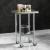 Cefito 61x46cm Stainless Steel Kitchen Work Bench with Wheels, Adjustable Shelf, 430 Graded Steel, Lockable Castors