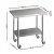 Cefito 91x61CM Stainless Steel Kitchen Work Bench with Wheels | 430 Grade Steel | Adjustable Shelf | Lockable Castors