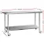 Cefito 1829x610mm Stainless Steel Kitchen Bench with Lockable Wheels - Durable, Adjustable, and Portable Workspace