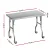 Cefito 430 Stainless Steel Kitchen Bench 122x61cm with Wheels | Foldable, Heavy Duty, Corrosion-Resistant, Easy Assembly