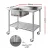 Cefito 304 Stainless Steel Sink Bench: Mobile Kitchen Workstation with Wheels, Adjustable Shelf, and 1-Year Warranty