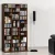 Artiss BERT Brown Bookshelf CD/DVD Storage Rack - Adjustable Particle Board, Holds 1116 CDs/528 DVDs, 102x23.5x194.5cm