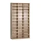 Artiss Bookshelf CD/DVD Storage Rack, Oak - Adjustable Shelves, Holds 1116 CDs/528 DVDs, Eco-Friendly Particle Board