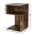 Artiss UMENI Bedside Table - Rustic Oak S-Shaped Design, 2 Shelves, Durable Particle Board, Easy Assembly, 33x33x50cm