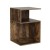 Artiss UMENI Bedside Table - Rustic Oak S-Shaped Design, 2 Shelves, Durable Particle Board, Easy Assembly, 33x33x50cm