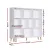Artiss CORA Bookshelf 3 Tiers 10 Cubes – White & Pine, 120cm x 24cm x 107cm, Sturdy Display Shelf with Solid