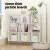 Artiss CORA Bookshelf 3 Tiers 10 Cubes – White & Pine, 120cm x 24cm x 107cm, Sturdy Display Shelf with Solid