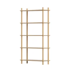 Artiss 5-Tier Wooden Bookshelf Display – 15mm MDF, Pine Legs, 80x30x150cm, 20kg Capacity, Anti-Tip Safety,