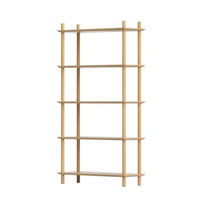 Artiss 5-Tier Wooden Bookshelf Display – 15mm MDF, Pine Legs, 80x30x150cm, 20kg Capacity, Anti-Tip Safety, Artiss 5-Tier Wooden Bookshelf Display – 15mm MDF, Pine Legs, 80x30x150cm, 20kg Capacity, Anti-Tip Safety,