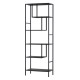 Artiss Bookshelf 5-Tier Display Shelf, Metal & Particle Board, Black, 60x33x171 cm, Industrial Design, Easy Assembly