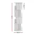 Artiss Bookshelf 4 Tiers Particle Board White 40x40x130cm - Edie Rotating Display Shelf for Home & Office