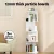 Artiss Bookshelf 4 Tiers Particle Board White 40x40x130cm - Edie Rotating Display Shelf for Home & Office