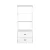 Artiss 152CM White Bookshelf Display Shelf with 2 Drawers, Metal Frame, Easy Assembly, Anti-Tip Kit, 3-Tier Storage