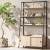 Artiss Bookshelf 5 Tier Cube Cabinet, MDF & Metal, Oak & Black, 100x40x180cm, Stylish Display, Easy Assembly