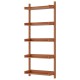 Artiss Floating Bookshelf, MDF 5-Tier, Oak, 77.5x25x180cm, Contemporary Display Shelf, Easy Assembly, Adjustable