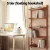 Artiss Floating Bookshelf, MDF 5-Tier, Oak, 77.5x25x180cm, Contemporary Display Shelf, Easy Assembly, Adjustable
