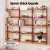 Artiss Floating Bookshelf, MDF 5-Tier, Oak, 77.5x25x180cm, Contemporary Display Shelf, Easy Assembly, Adjustable