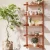 Artiss Floating Bookshelf, MDF 5-Tier, Oak, 77.5x25x180cm, Contemporary Display Shelf, Easy Assembly, Adjustable
