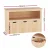 Keezi Kids Bookshelf with 3 Drawers, Wooden Toy Organiser, 95.5cm High, Non-Toxic, Easy-Clean, Child-Safe Design