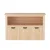Keezi Kids Bookshelf with 3 Drawers, Wooden Toy Organiser, 95.5cm High, Non-Toxic, Easy-Clean, Child-Safe Design